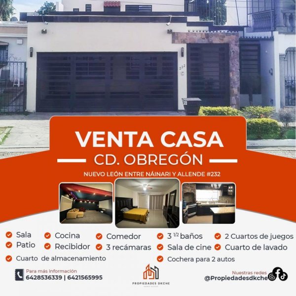 Casa en Venta en Urbanizable 5 Ciudad Obregón, Sonora