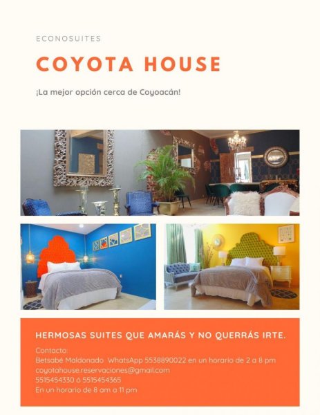 Foto Hotel en Alojamiento en Villa Coyoacán, Coyoacán, Distrito Federal - $ 2.500 - HOA268592 - BienesOnLine