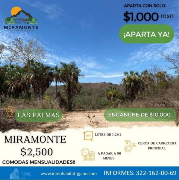 Terreno en Venta en LAS PALMAS Puerto Vallarta, Jalisco