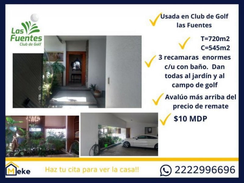 Casa en Venta en club de golf las fuentes Puebla, Puebla