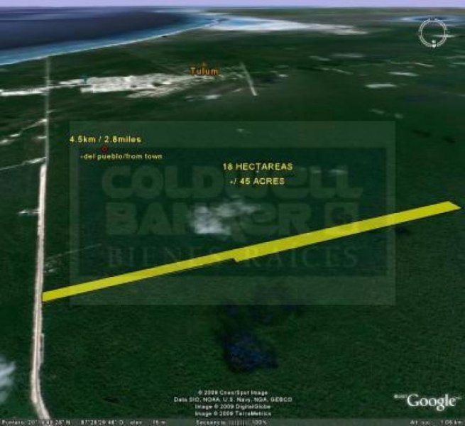 Foto Terreno en Venta en Tulum, Quintana Roo - 18 hectareas - U$D 1.440.000 - TEV41284 - BienesOnLine