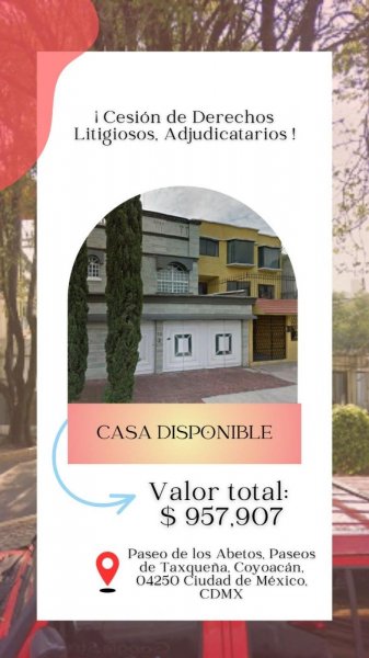 Casa en Venta en PASEO DE TAXQUEÑA Coyoacán, Distrito Federal