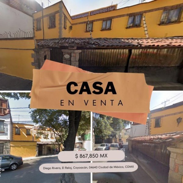 Casa en Venta en EL RELOJ Coyoacán, Distrito Federal