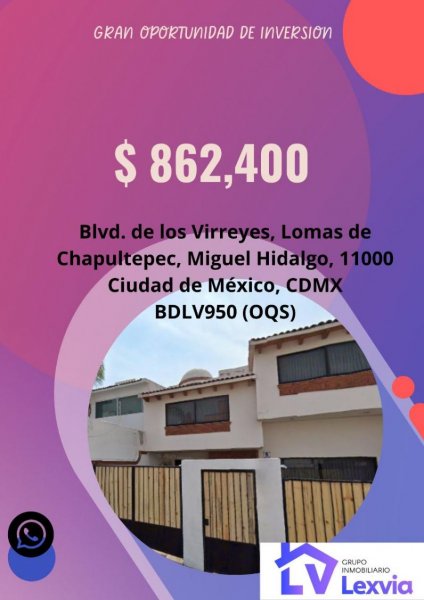 Casa en Venta en LOMAS DE CHAPULTEPEC Miguel Hidalgo, Distrito Federal