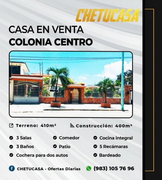 Casa en Venta en Colonia Centro Chetumal, Quintana Roo