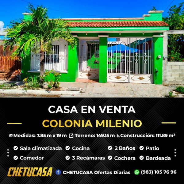 Foto Casa en Venta en Colonia El Milenio, Othón P Blanco, Quintana Roo - CAV346639 - BienesOnLine