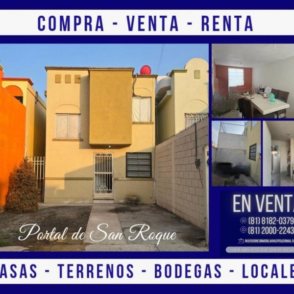 Casa en Venta en Portal de San Roque Ciudad Benito Juárez, Nuevo Leon