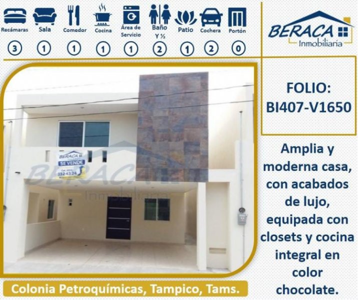 Foto Casa en Venta en PETROQUÍMICAS, Ciudad Madero, Tamaulipas - $ 1.700.000 - CAV215153 - BienesOnLine