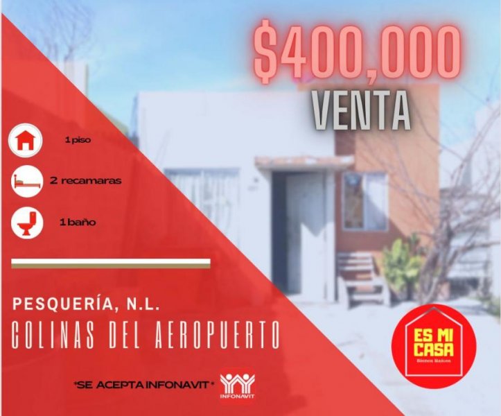 Foto Casa en Venta en colinas del aeropuerto, Pesquería, Nuevo Leon - $ 400.000 - CAV315973 - BienesOnLine