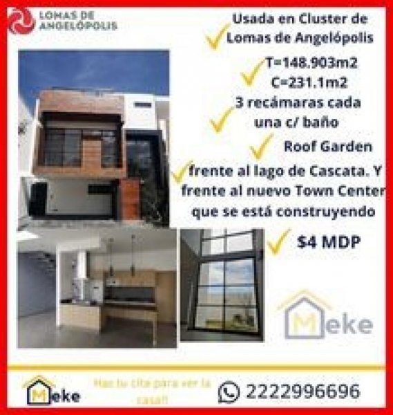 Casa en Venta en fraccionamiento lomas de angelopolis Puebla, Puebla