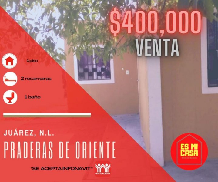 Foto Casa en Venta en PRADERAS DE ORIENTE, Ciudad Benito Juárez, Nuevo Leon - $ 400.000 - CAV315977 - BienesOnLine