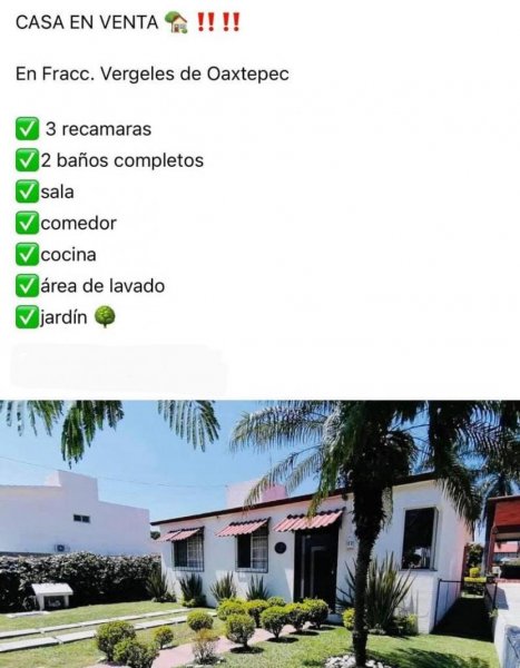 Casa en Venta en FRACC VERGELES DE OAXTEPEC Cuautla, Morelos