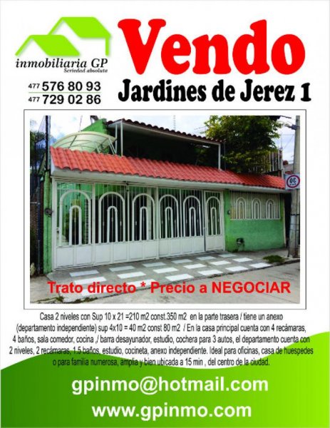 Foto Casa en Venta en Jardines de Jerez I Secc, León de los Aldama, Guanajuato - $ 1.800.000 - CAV199252 - BienesOnLine