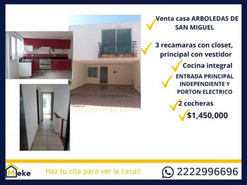 Casa en Venta en arboledas de san miguel puebla Puebla, Puebla