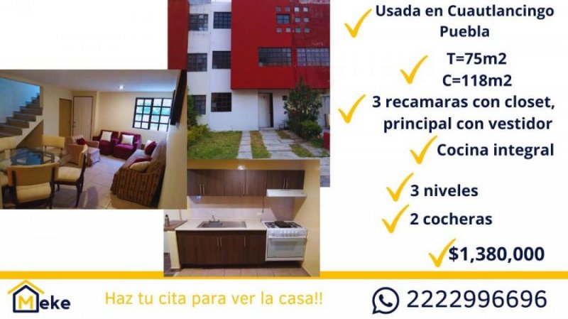 Foto Casa en Venta en cuautlancingo, Puebla, Puebla - $ 1.380.000 - CAV343018 - BienesOnLine