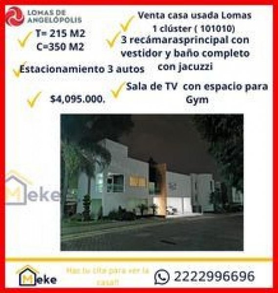 Casa en Venta en lomas de angelopolis Puebla, Puebla