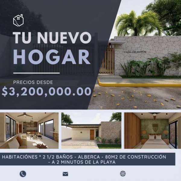 Casa en Venta en centro Celestún, Yucatan