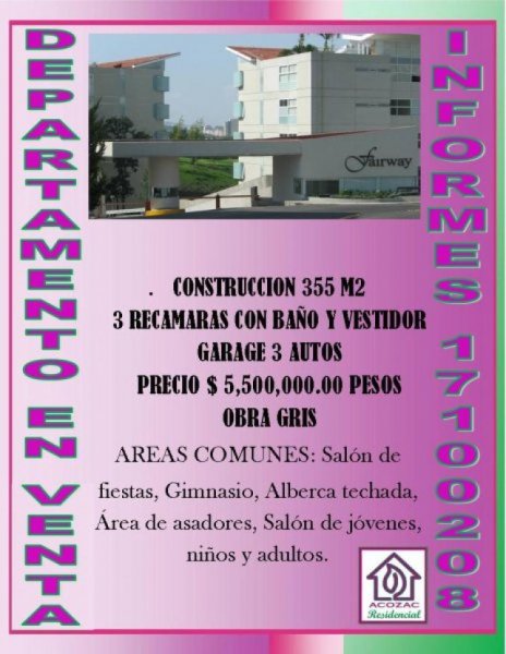 Foto Departamento en Venta en Huixquilucan de Degollado, Mexico - DEV24003 - BienesOnLine