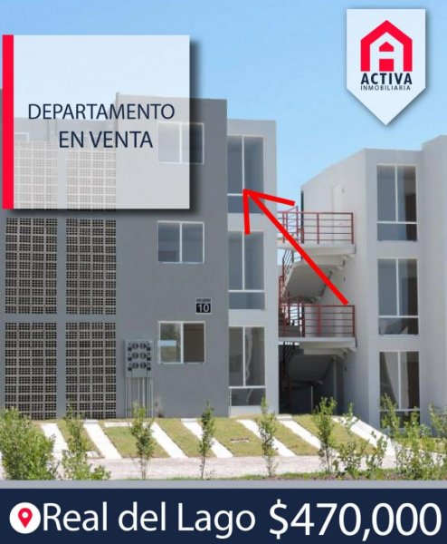 Departamento en Venta en fraccionamiento Real del Lago Ixtlahuacán de los Membrillos, Jalisco