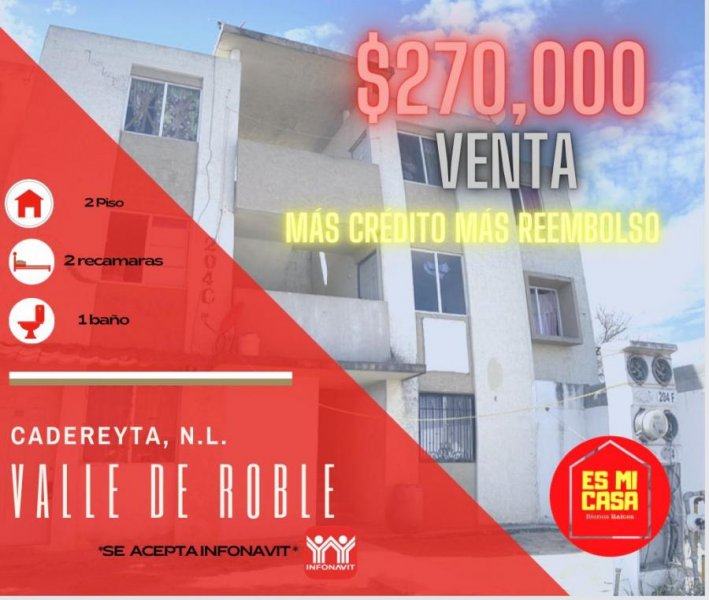 Foto Departamento en Venta en VALLE DEL ROBLE, JUAREZ, Nuevo Leon - $ 270.000 - DEV315966 - BienesOnLine