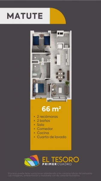 Departamento en Venta en EL TESORO Tlaquepaque, Jalisco