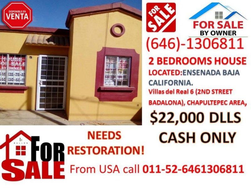 Foto Casa en Venta en VILLAS DEL REAL 6, Ensenada, Baja California - U$D 22.000 - CAV259525 - BienesOnLine