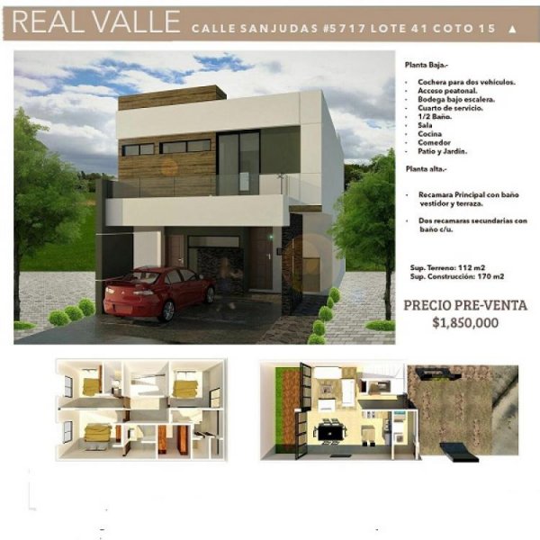 Foto Casa en Venta en FRACC. REAL DEL VALLE, Mazatlán, Sinaloa - $ 1.850.000 - CAV205341 - BienesOnLine