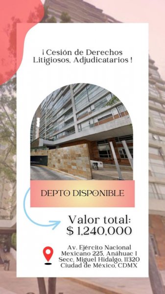 Departamento en Venta en ANAHUAC 1 Miguel Hidalgo, Distrito Federal