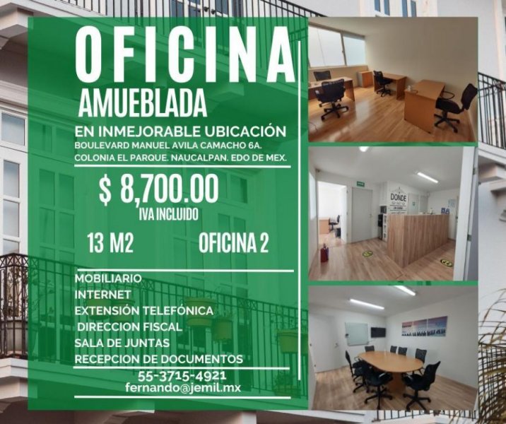 Foto Oficina en Renta en El Parque, Miguel Hidalgo, Mexico - $ 8.700 - OFR333275 - BienesOnLine