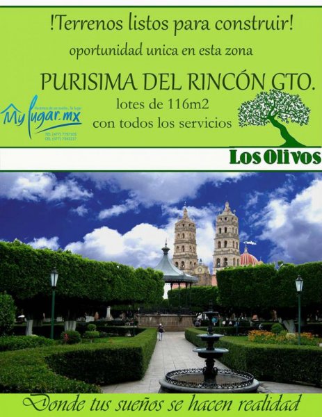 Foto Terreno en Venta en PURISIMA DEL RINCON, León de los Aldama, Guanajuato - $ 86.100 - TEV100316 - BienesOnLine