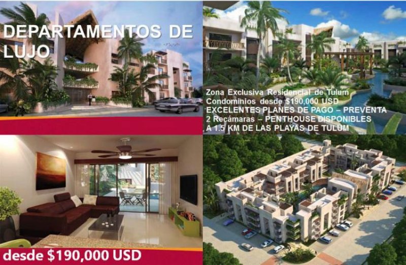 Foto Departamento en Venta en Tulum, Quintana Roo - U$D 190.000 - DEV89002 - BienesOnLine