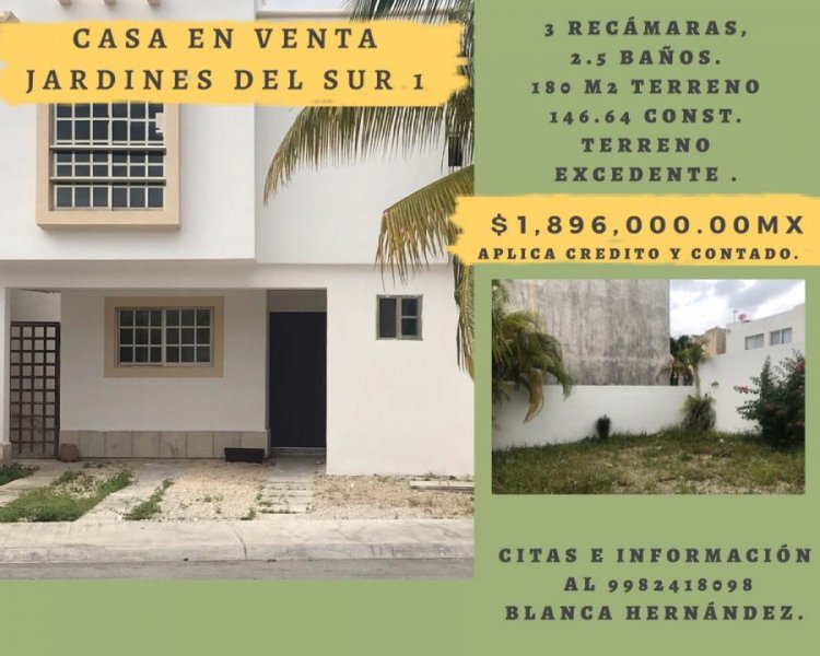 Foto Casa en Venta en Jardines del Sur, Cancún, Quintana Roo - $ 1.896.000.000 - CAV270229 - BienesOnLine