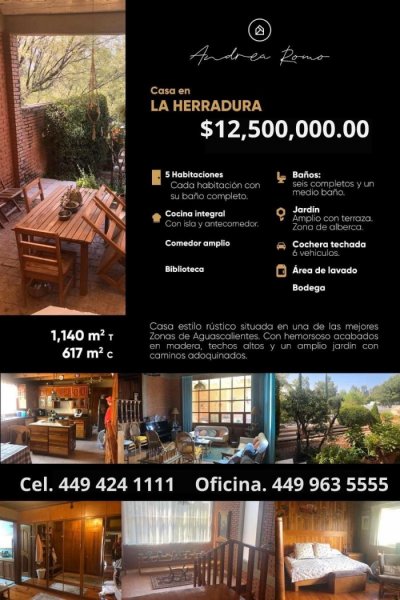 HERMOSA CASA EN VENTA EN LA ZONA MÁS EXCLUSIVA, FRACCIONAMIENTO LA HERRADURA