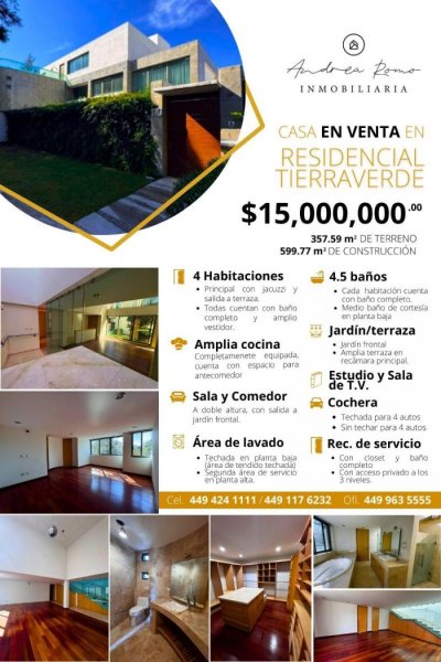 HERMOSA CASA EN VENTA EN RESIDENCIAL TIERRAVERDE