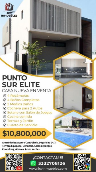 Casa en Venta en Punto Sur Elite Tlajomulco de Zúñiga, Jalisco