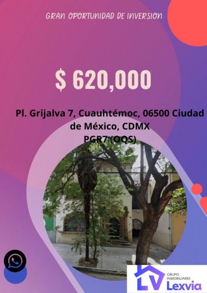 Casa en Venta en CUAUTEMOC Cuauhtémoc, Distrito Federal