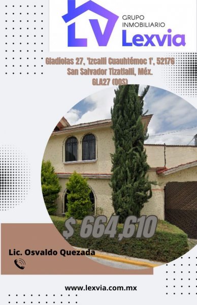 Casa en Venta en IZCALLI CUAUHTEMAOC Metepec, Mexico