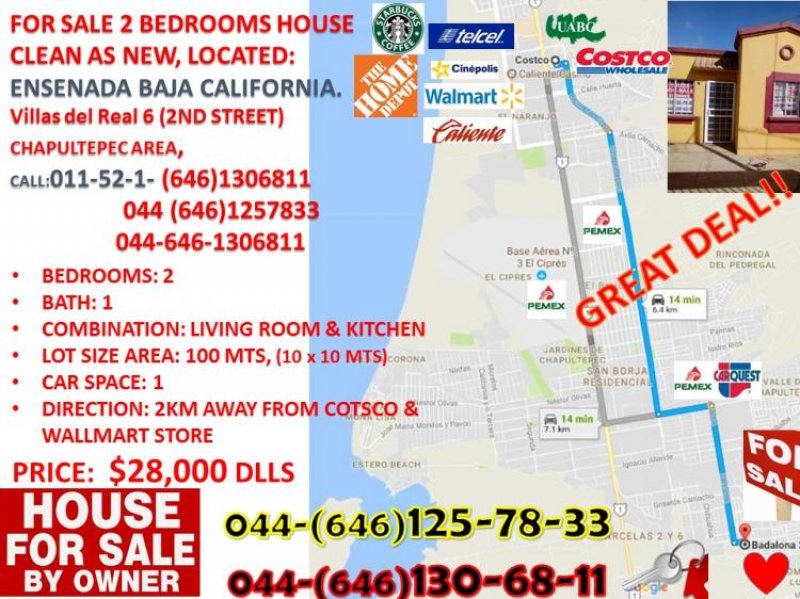 Foto Casa en Venta en VILLAS DEL REAL 6, Ensenada, Baja California - U$D 28.000 - CAV238347 - BienesOnLine