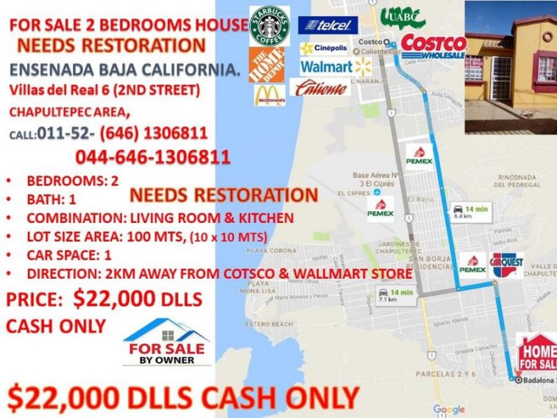 Foto Casa en Venta en VILLAS DEL REAL 2, Ensenada, Baja California - U$D 22.000 - CAV259524 - BienesOnLine