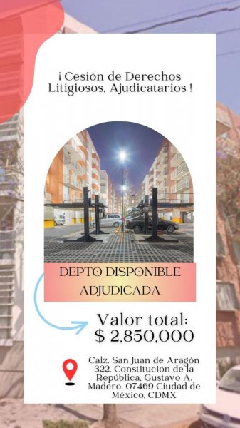 Departamento en Venta en CONSTITUCION DE LA REPUBLICA Gustavo A. Madero, Distrito Federal