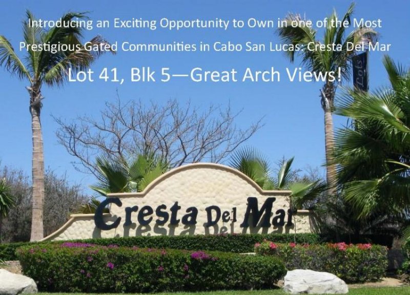 Foto Terreno en Venta en Cresta del mar, Cabo San Lucas, Baja California Sur - U$D 149.000 - TEV171219 - BienesOnLine