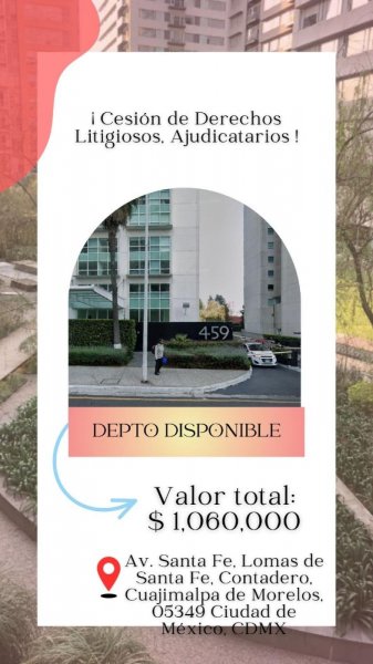 Departamento en Venta en LOMAS DE SANTA FE Cuajimalpa de Morelos, Distrito Federal