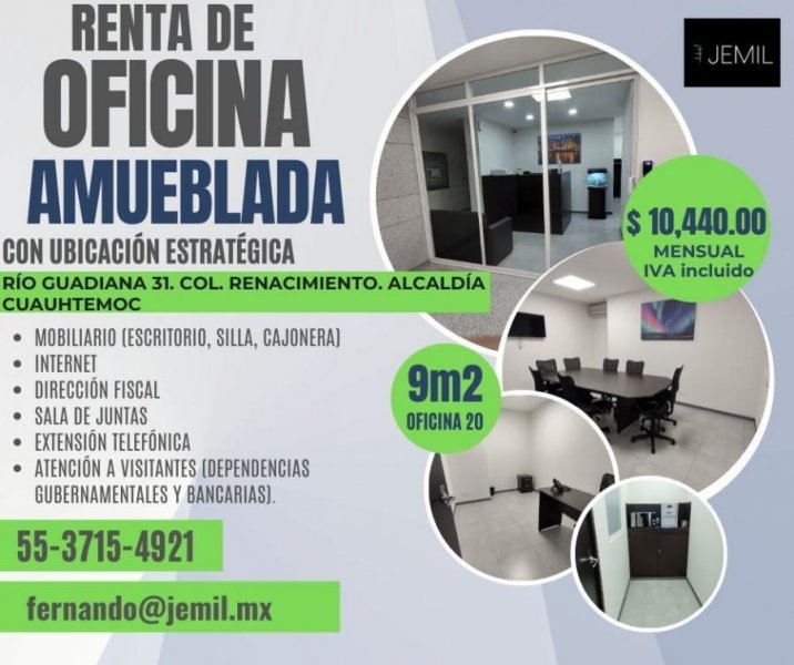 Foto Oficina en Renta en El Parque, Cuauhtémoc (CDMX), Distrito Federal - $ 10.440 - OFR333328 - BienesOnLine