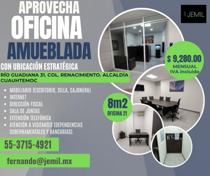 Foto Oficina en Renta en Renacimiento, Cuauhtémoc (CDMX), Distrito Federal - $ 9.280 - OFR333329 - BienesOnLine