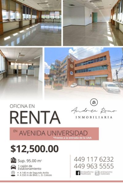 Foto Oficina en Renta en Bosques del Prado Norte, Aguascalientes, Aguascalientes - $ 12.500 - OFR357736 - BienesOnLine