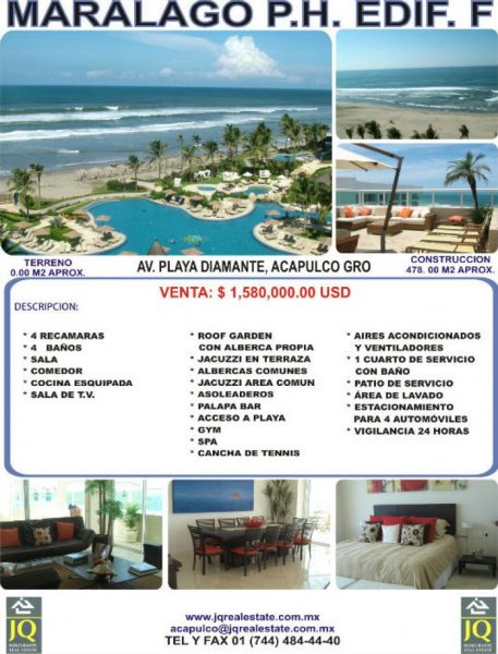 Foto Penthouse en Venta en Diamante, Acapulco de Juárez, Guerrero - U$D 1.580.000 - PEV56395 - BienesOnLine