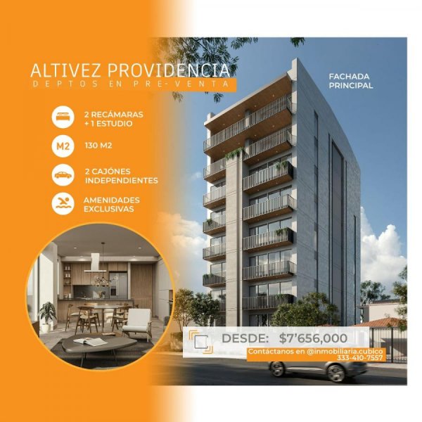 Departamento en Venta en LADRON DE GUEVARA Guadalajara, Jalisco