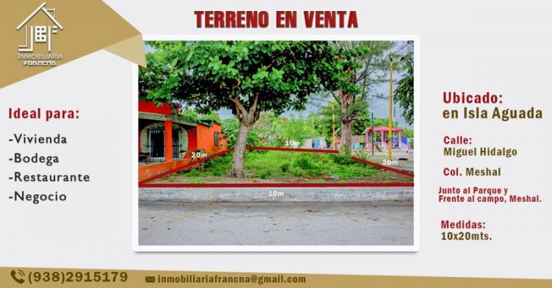 Terreno en Venta en meshal Carmen, Campeche