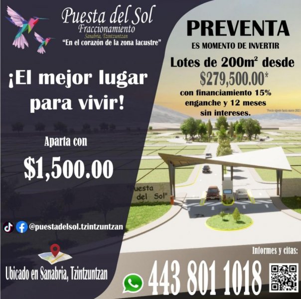 Desarrollo en Venta en  Tzintzuntzan, Michoacan de Ocampo