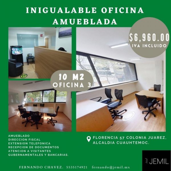 Foto Oficina en Renta en Juarez, Cuauhtémoc (CDMX), Distrito Federal - $ 6.960 - OFR333260 - BienesOnLine